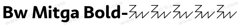Bw Mitga Bold字体转换